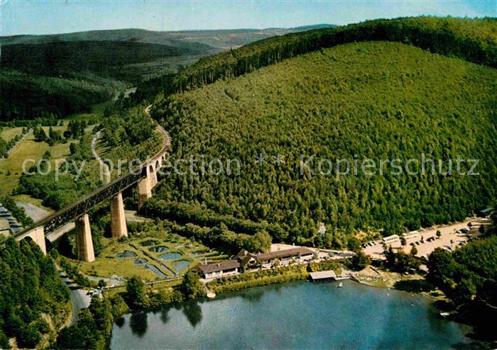 Eiswoog Fliegeraufnahme Gasthof Forelle Bahnbruecke