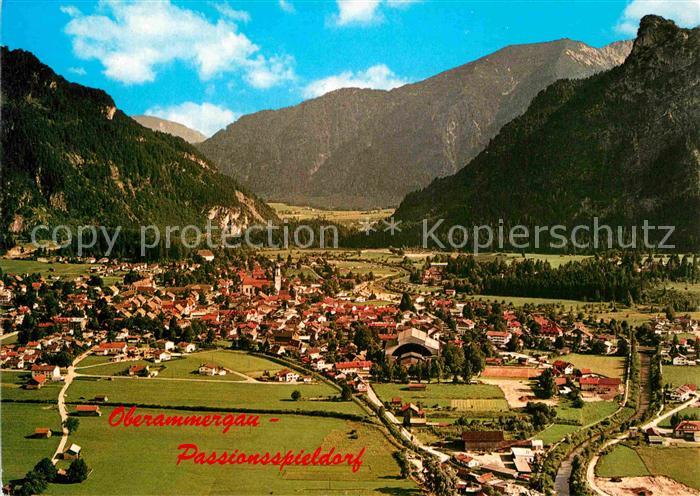OBERAMMERGAU Bayern Fliegeraufnahme