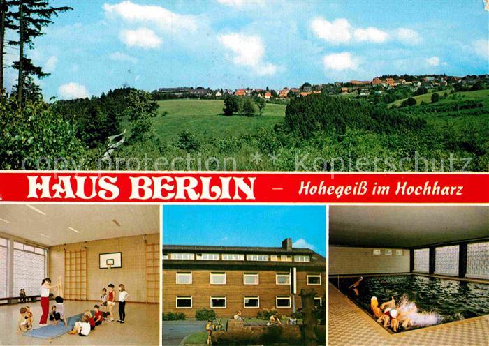 Braunlage Harz Haus Berlin Turnhalle Hallenbad Aussenansicht