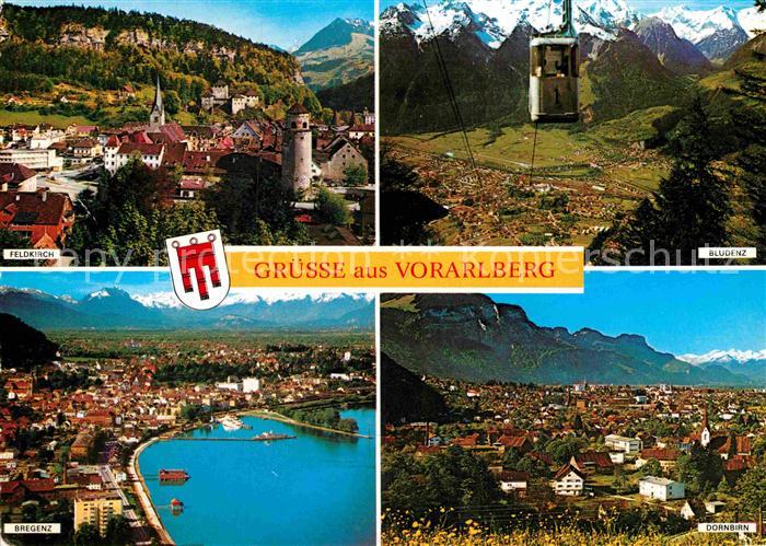 Vorarlberg Feldkirch Fliegeraufnahme Bregenz Bludenz Dornbirn