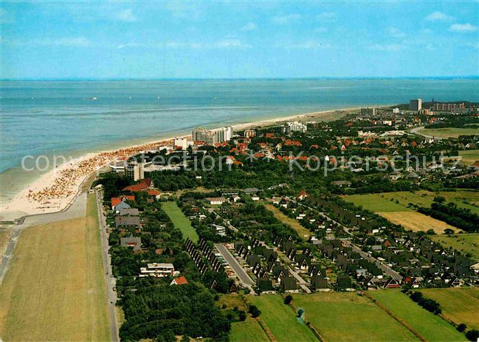 Cuxhaven Duhnen Nordseebad Fliegeraufnahme