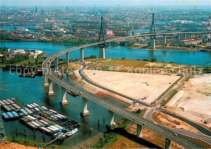 HAMBURG  CITY Fliegeraufnahme Koehlbrandbruecke