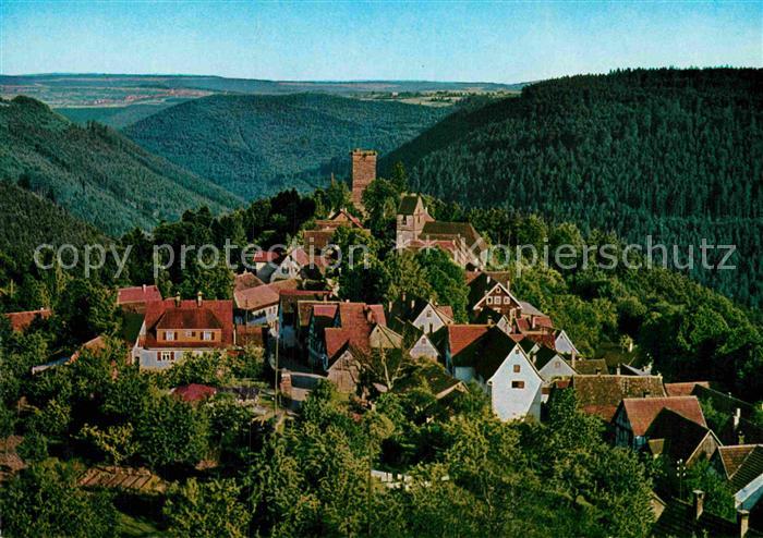 Zavelstein Gesamtansicht Kleinste Stadt Wuerttembergs im Schwarzwald