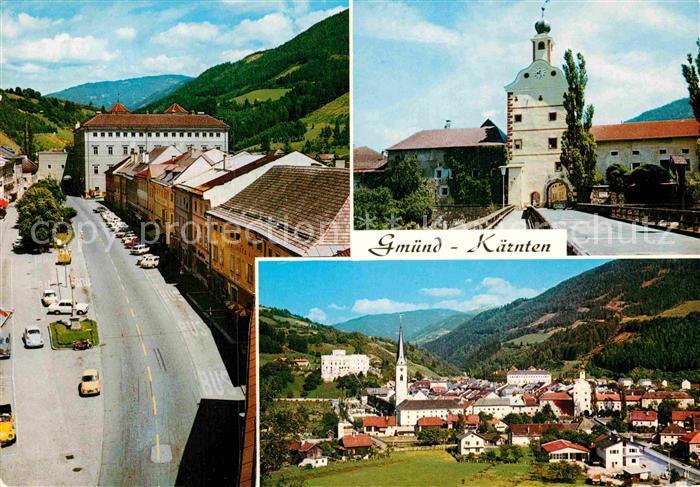 Gmuend Kaernten Hauptstrasse Bruecke Torbogen Gesamtansicht Alpen