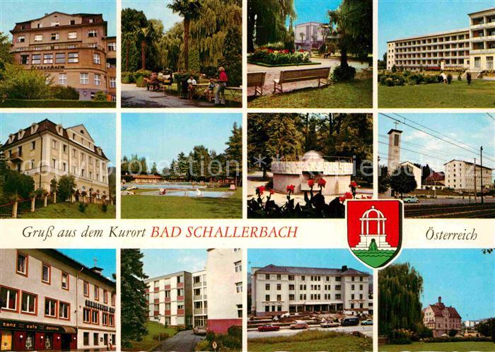 Bad Schallerbach Teilansichten Kurort Schwefelbad Kurhaus Kurpark