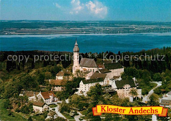 Andechs Kloster am Ammersee Fliegeraufnahme