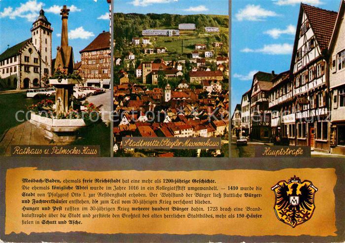 Mosbach Baden Rathaus Palmsches Haus Brunnen Stadtmitte Steyler Missionshaus Hau