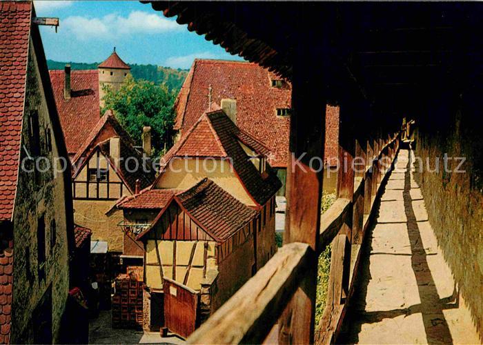 Rothenburg Tauber Wehrgang Wall