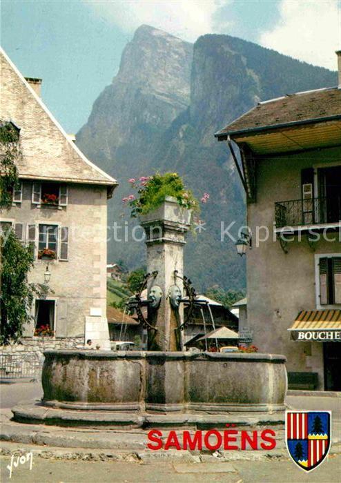 Samoens La Fontaine au fond le Criou Alpes