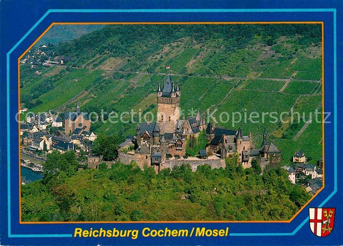 Cochem Mosel Reichsburg Fliegeraufnahme