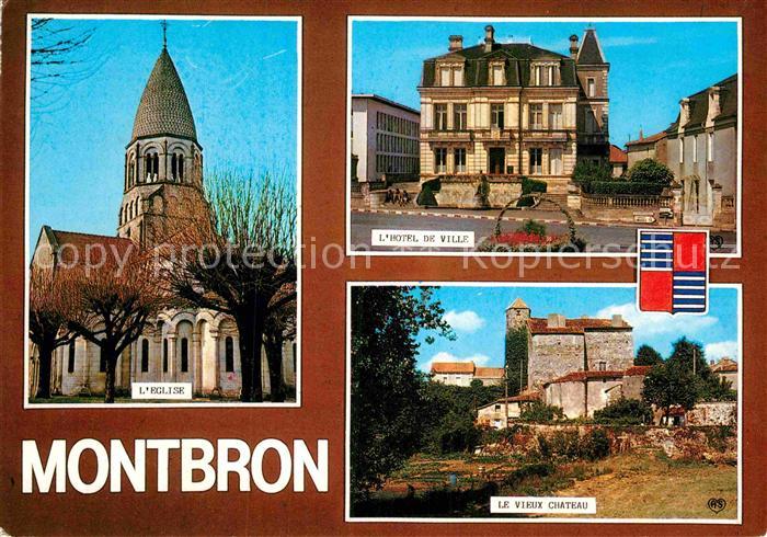 Montbron Eglise Hotel de Ville Vieux Chateau