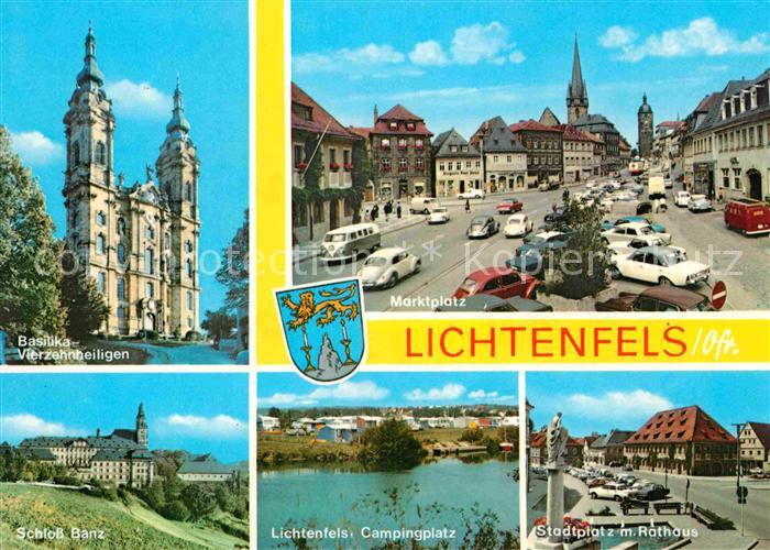 Lichtenfels  Oberfranken Bayern Basilika Vierzehnheiligen Marktplatz Stadtplatz