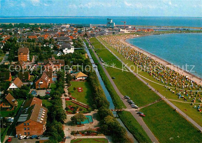 Buesum Nordseebad Panorama Blick vom Hochhaus