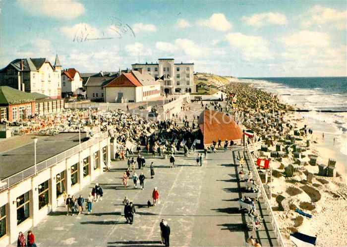 Westerland Sylt Promenade Strand Nordseeheilbad