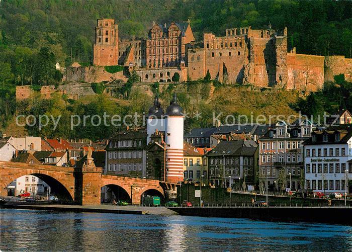 Heidelberg Neckar Bruecke Schloss