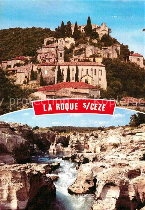 La Roque-sur-Ceze Village perché sur un rocher dominant la Ceze Cascade