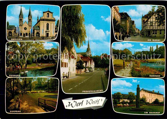 Werl Westfalen Basilika Kurpark Propsteikirche Markt Bahnhof