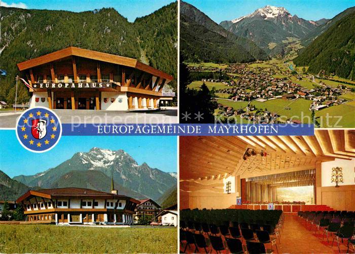 Mayrhofen Zillertal Offizielle Erinnerungskarte zur Einweihung des Kongresszentr