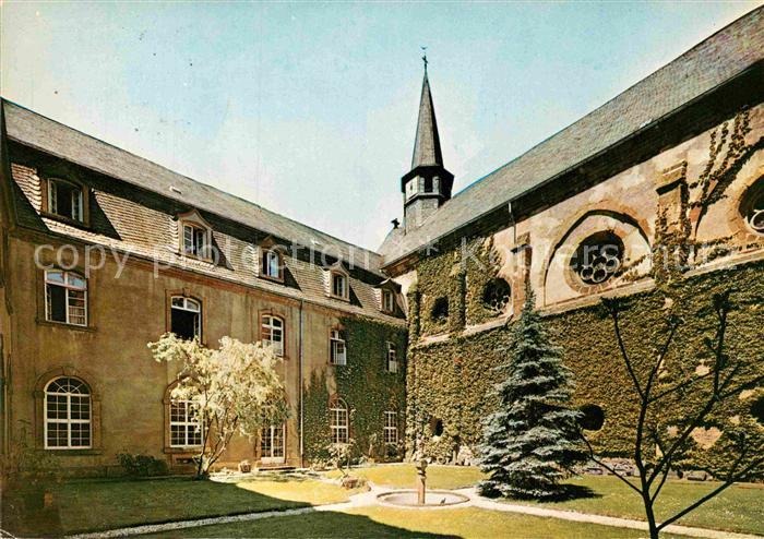 St Thomas Eifel Ehemalige Zisterzienserinnenabtei Innenhof heute Bischoefliches