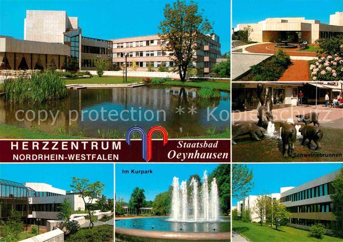 Bad Oeynhausen Herzzentrum NRW Park Kurpark Schweinebrunnen