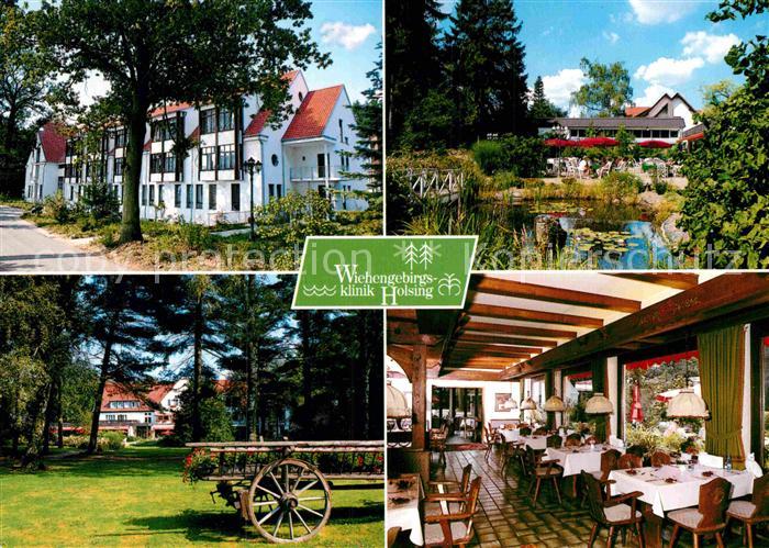 Bad Holzhausen Luebbecke Wiehengebirgsklinik Holsing Teich Park Restaurant