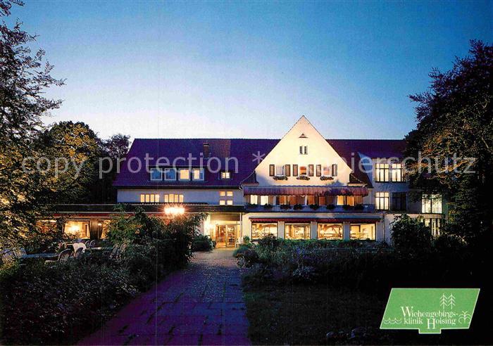 Bad Holzhausen Luebbecke Wiehengebirgsklinik Holsing Parkseite Nachtaufnahme