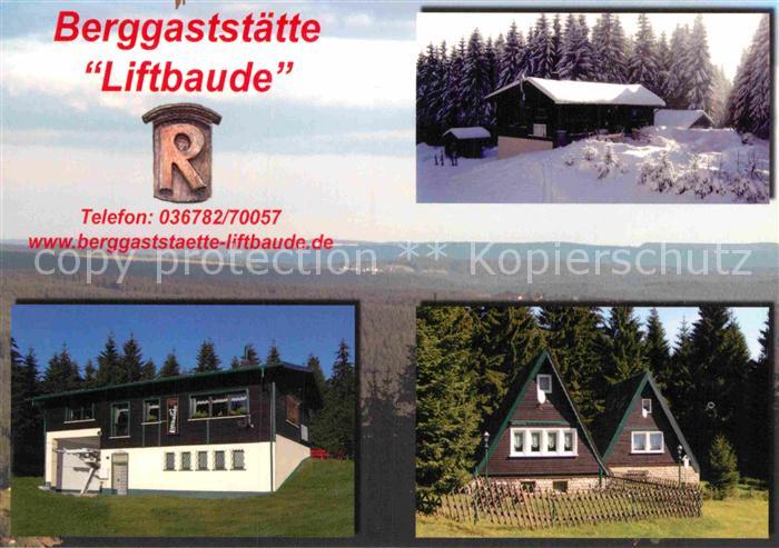 Schmiedefeld Rennsteig Berggaststaette Liftbaude