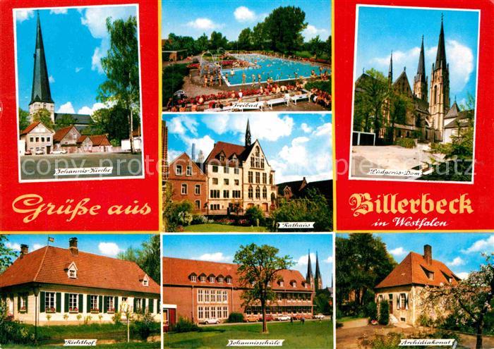 Billerbeck Westfalen Freibad dom Rathaus Archidiakonat Richthof