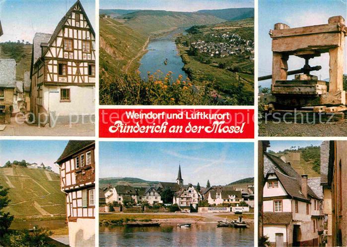 Puenderich Mosel Weindorf Fliegeraufnahme Moselpartie