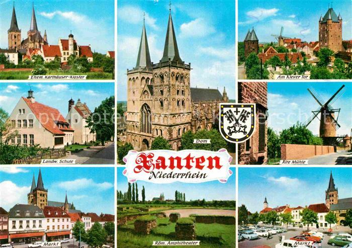 Xanten Karthaeuser-Kloster Klever-Tor Winmuehle Markt Amphitheater