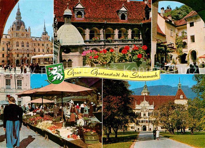 Graz Steiermark Gartenstadt Hauptplatz Landhaushof Krebsenkeller Schloss-Eggenbe