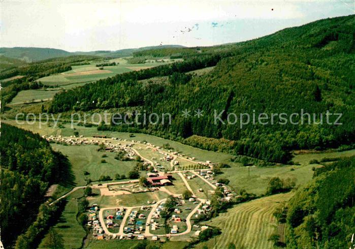 Kirchzell Fliegeraufnahme Campingplatz