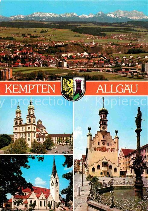 Kempten Allgaeu Fliegeraufnahme Kirchen