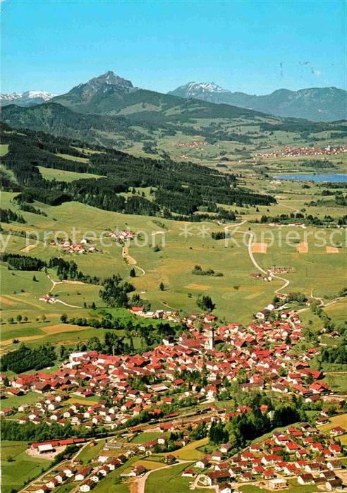 Nesselwang Fliegeraufnahme mit Gruenten