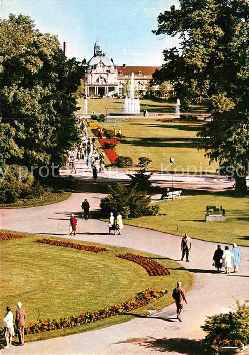 Bad Oeynhausen Blick von Wandelhalle zum Kurhaus