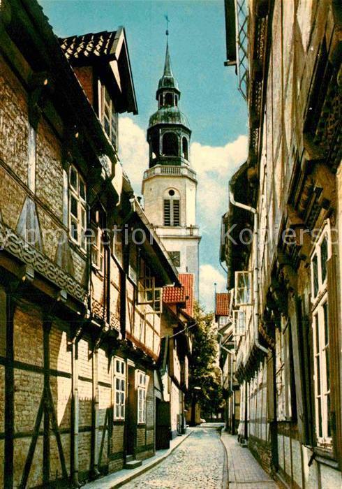 Celle Niedersachsen Kalandgasse Fachwerk und Kirche