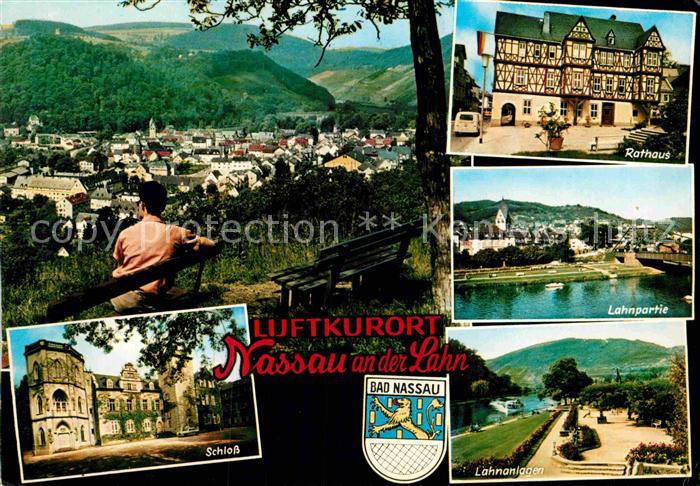 Nassau Lahn Schloss Rathaus Lahnpartie Anlagen