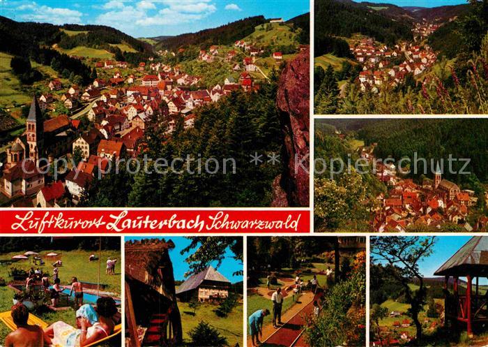 Lauterbach Schwarzwald Fliegeraufnahme Minigolf Wassertreten