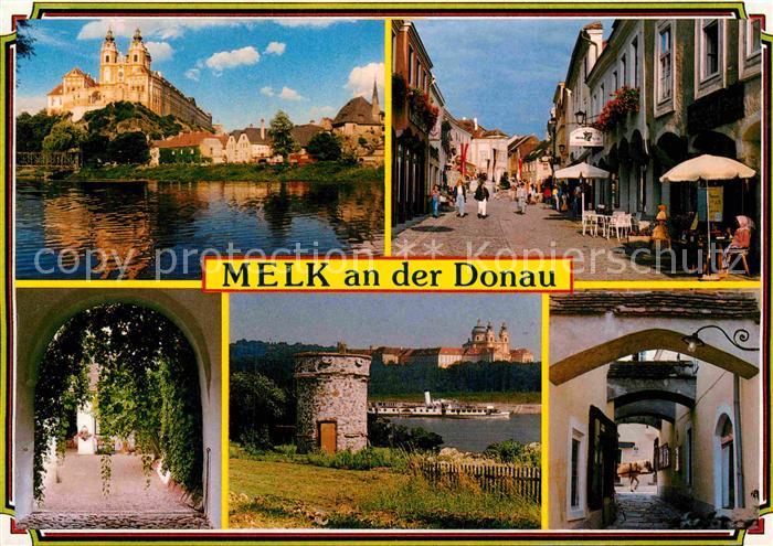 Melk Donau Stift Donaupartie Bogengang