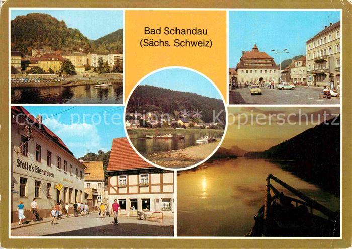 Bad Schandau Markt Poststrasse Elbpartie