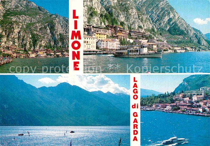 Limone sul Garda See Personenschiffe Panorama