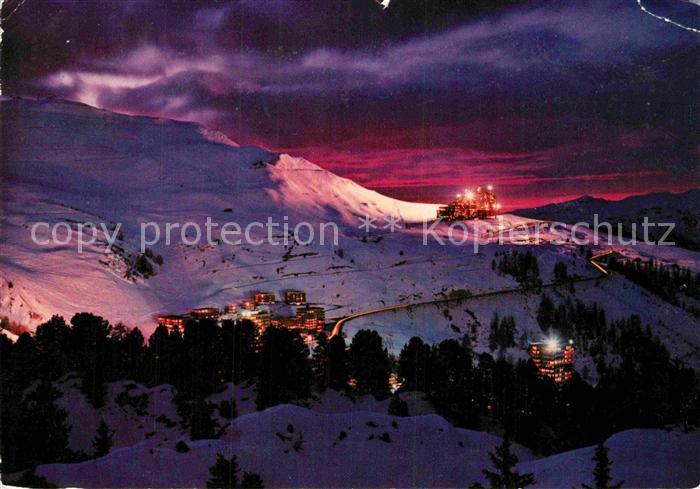 La Plagne Crepscule sur Aime 2000