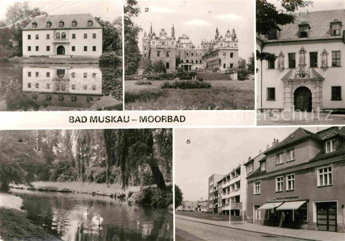 Bad Muskau Oberlausitz Schloss Schlossruine Park Kirchstrasse