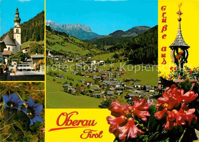 Oberau Tirol Gesamtansicht Kirche