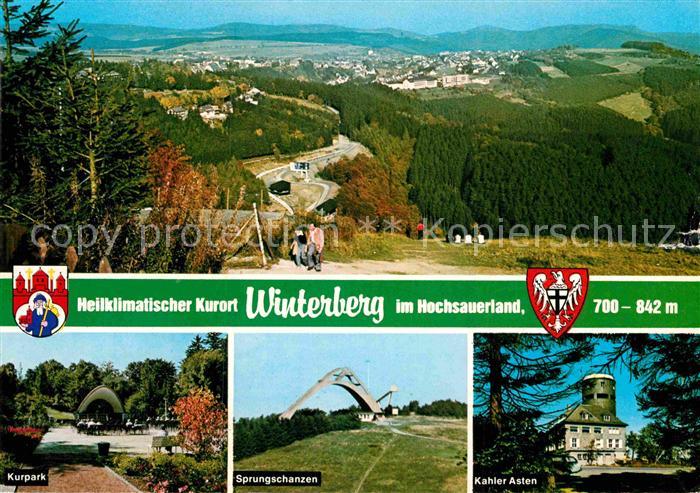 Winterberg Hochsauerland Panorama Kurpark Sprungschanzen Kahler Asten