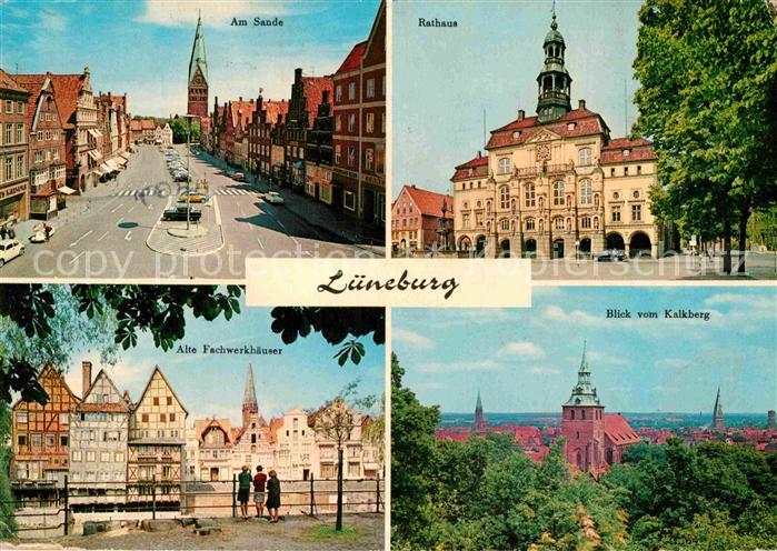 LueNEBURG  CITY Blick vom Kalkberg Fachwerkhaeuser Rathaus Am Sande