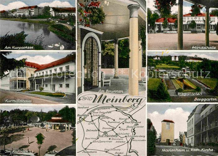 Bad Meinberg Kurparksee Kurmittelhaus Kurpark Brunnen Wandelhalle Berggarten