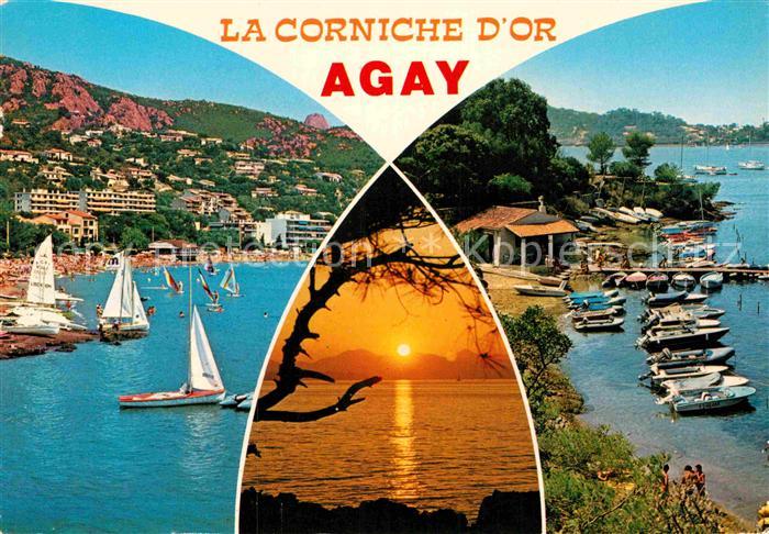 Agay Var Hafen Sonnenuntergang