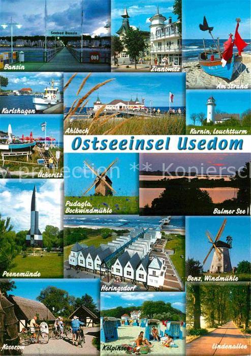 Usedom Mecklenburg-Vorpommern Bansin Karlshagen ueckeritz Windmuehle Heringsdorf