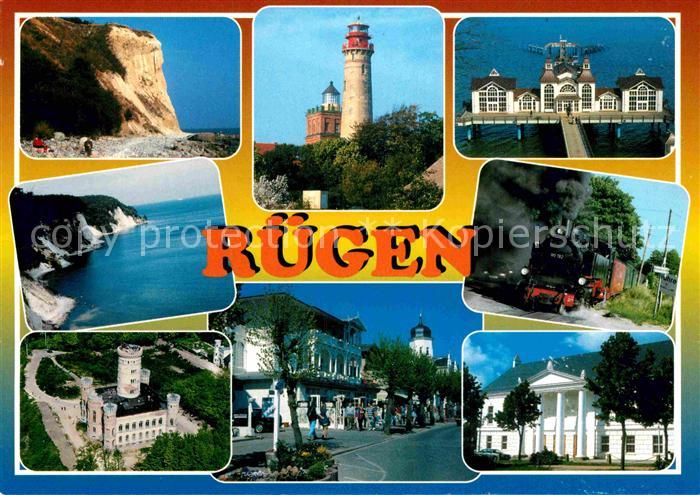 Ruegen Seebruecke Leuchtturm Schloss Kap Arkona Rasender Roland